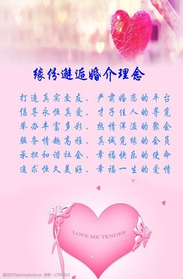 连接心与心 现代婚介服务理念彩页素材诠释